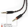 2.5mm Balanced Headphone Cable Compatible with Hifiman Sundara, Arya, Ananda, HE4XX, HE560, HE400SE, HE-350, HE1000 / 5N OCC Silver Plated Braided Cable for WM1A, WM1Z, NW-ZX505 Music Player - 4feet view 2
