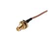 Artemisia Compatible with 5pcs RP-SMA Plug Straight to RP-SMA Jack Bulkhead with O-Ring Straight Pigtail Cable RG316 15cm Reversed Polarity view 2