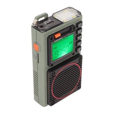 FM VHF AM SW WB Radio, Full Band Radio SOS Alarm Rechargeable for Home