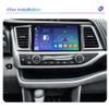 10" 8+256GB QLED Touch Screen Car Radio Stereo for Toyota Highlander 2014-2019 Upgrade Dash Kit, Android 11 GPS Navigation, Carplay Android Auto,BT 5.1,36 Bands DSP,36 Bands DSP,SWC view 2