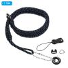 PATIKIL Camera Wrist Strap Set, Polyester Quick Release Paracord Braided Wristlet Lanyards with Accessories for DSLR Camcorder Mirrorless, Blue Black view 3