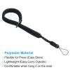 PATIKIL Camera Wrist Strap Set, Polyester Quick Release Paracord Braided Wristlet Lanyards with Accessories for DSLR Camcorder Mirrorless, Blue Black view 4