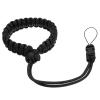 PATIKIL Camera Wrist Straps, Polyester Adjustable Paracord Paracord Braided Strap with Quick-Release Connector for DSLR Mirrorless Camcorder, Black view 1