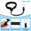 PATIKIL Camera Wrist Straps, Polyester Adjustable Paracord Paracord Braided Strap with Quick-Release Connector for DSLR Mirrorless Camcorder, Black view 4