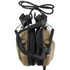 Outdoor Waterproof Folding Tactics Microphone Earphone Headset Noise Cancelling Over Ear Headphones with Mic for CS Combats Games(Mud Color) view 4