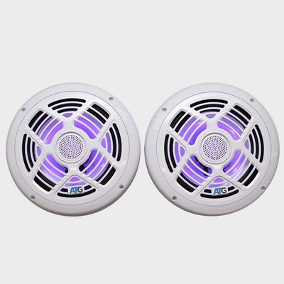 ATG Boat 2 Way Marine Speakers ATG8MRGB-W | 8 Inch RGB White (Pair)