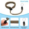 PATIKIL Camera Wrist Straps, Polyester Adjustable Paracord Paracord Braided Strap with Quick-Release Connector for DSLR Mirrorless Camcorder, Coffee view 4