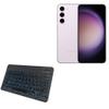 BoxWave Keyboard Compatible with Samsung Galaxy S23 - SlimKeys Bluetooth Keyboard - with Backlight, Portable Slim LED 7 Colors - Jet Black view 1