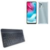 BoxWave Keyboard Compatible with Motorola G62 (India) - SlimKeys Bluetooth Keyboard, Portable Thin with Chiclet-Style Keys - Jet Black view 1