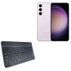 BoxWave Keyboard Compatible with Samsung Galaxy S23 - SlimKeys Bluetooth Keyboard, Portable Thin with Chiclet-Style Keys - Jet Black view 1