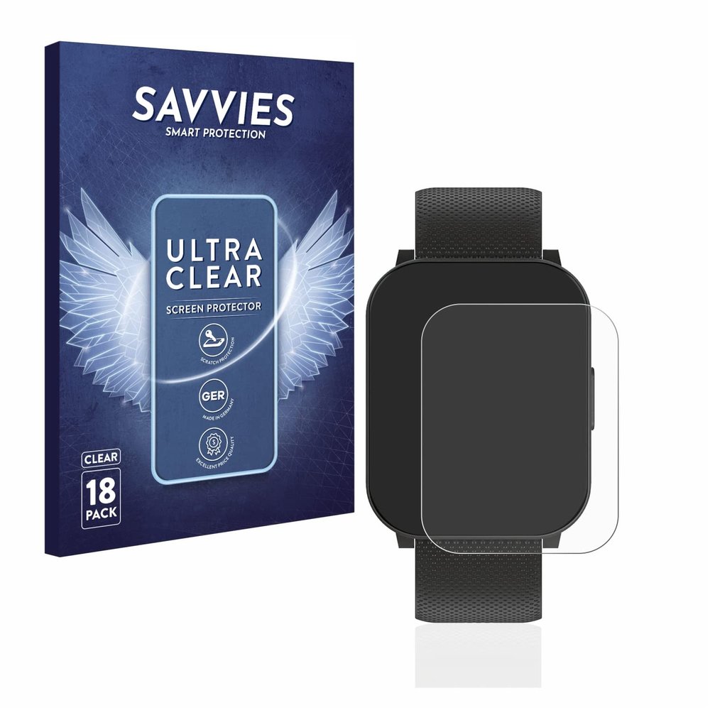 Savvies Screen Protector compatible with HiFuture FutureFit Pulse Protection Film Clear 18-Pack