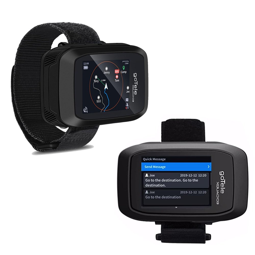 2 Packs GPS Handheld for Hiking Real Time Group Outdoor Exploring Tracking Communication Device Gotele Xquad 03 Off Grid Tracker No Network Required