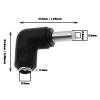 The Lord of the Tools 5PCS DC Power Connector Adapter 90 Degree Right Angle 2.5mm x 5.5mm Male Plug to 2.1mm x 5.5mm Female Jack Coupler Converter for Laptop CCTV Camera view 4