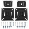 Create idea 2 Sets Monitor Wall Mount Bracket for 14-24 Inch LCD TV Monitors Advertising Machines Industrial Screen Max Load 30lbs 15kg Up to 100x100mm view 1