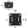Create idea 2 Sets Monitor Wall Mount Bracket for 14-24 Inch LCD TV Monitors Advertising Machines Industrial Screen Max Load 30lbs 15kg Up to 100x100mm view 4