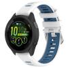 Xkravo Silicone Watchband Compatible with Garmin Forerunner 255/265/255S/265S, Watch Band Replacement Strap Bracelet (for Forerunner 265S/255S, White-Blue) view 1