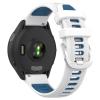 Xkravo Silicone Watchband Compatible with Garmin Forerunner 255/265/255S/265S, Watch Band Replacement Strap Bracelet (for Forerunner 265S/255S, White-Blue) view 2
