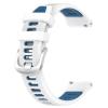 Xkravo Silicone Watchband Compatible with Garmin Forerunner 255/265/255S/265S, Watch Band Replacement Strap Bracelet (for Forerunner 265S/255S, White-Blue) view 3