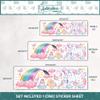 AdesiivoStudio - Rainbow Unicorn Wall Decals: Peel & Stick for Kids' Bedrooms & Playrooms, Living Room Wall Stickers - [M] view 4