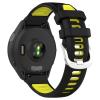 Xkravo Silicone Watchband Compatible with Garmin Forerunner 255/265/255S/265S, Watch Band Replacement Strap Bracelet (for Forerunner 265S/255S, Black-Yellow Green) view 2