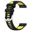 Xkravo Silicone Watchband Compatible with Garmin Forerunner 255/265/255S/265S, Watch Band Replacement Strap Bracelet (for Forerunner 265S/255S, Black-Yellow Green) view 3