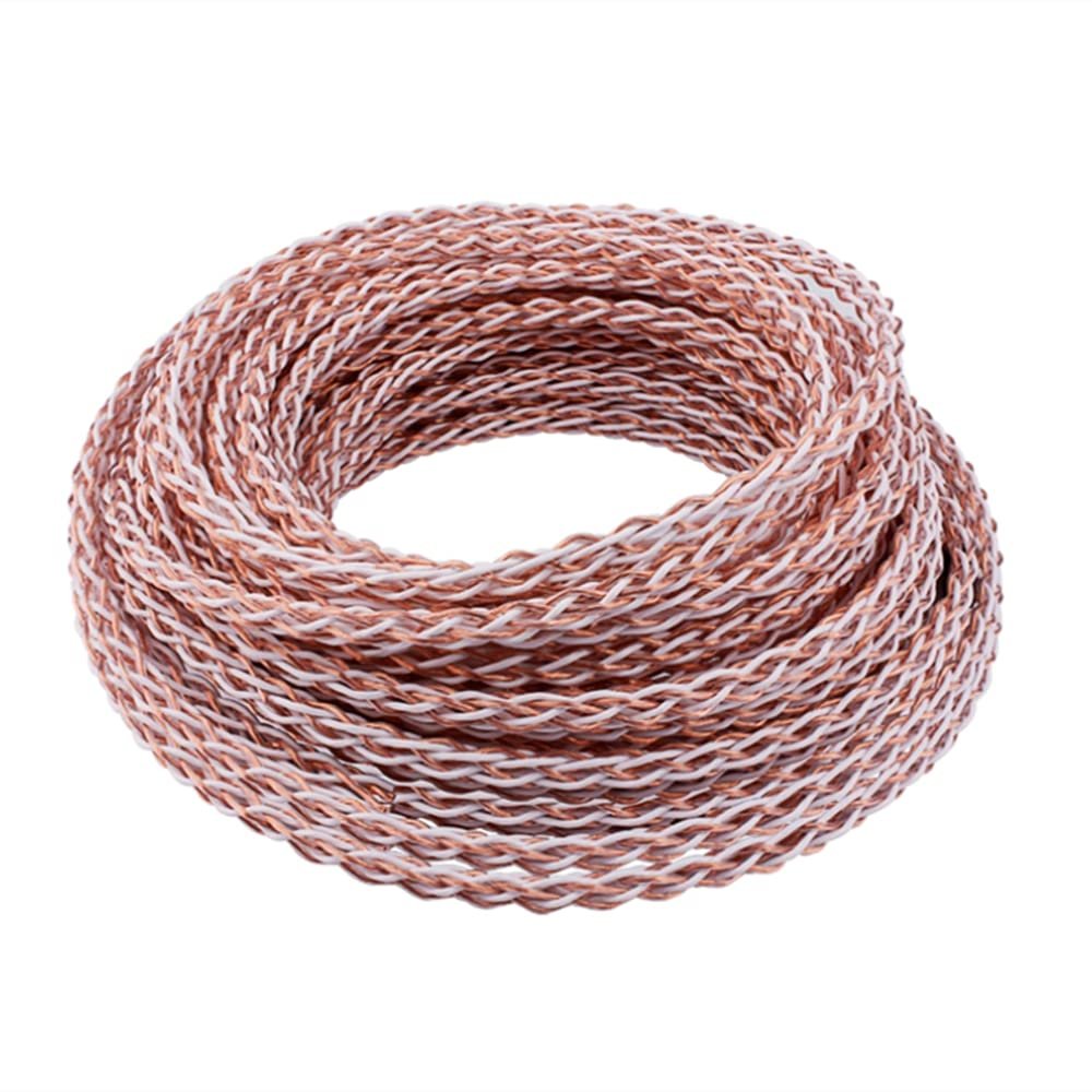 16.4ft (5M) Length 7N OCC Single Crystal Copper HiFi Speaker Cable Wire