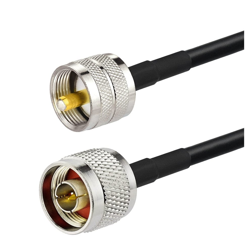 Artemisia N Type-UHF Cable N Type Straight Plug to UHF Straight RG58 50cm Compatible with Ham Radio CB Radio VHF/UHF Two Way Radio Antenna