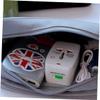 balacoo Multifunctional Cable Storage Organizer Bag Portable Zipper Pouch for Digital Accessories for Travel Home Use Design Fits Power Banks Earphones Grey view 3