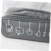 balacoo Multifunctional Cable Storage Organizer Bag Portable Zipper Pouch for Digital Accessories for Travel Home Use Design Fits Power Banks Earphones Grey view 4