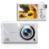 48MP Digital Camera for Photography, 3.0in LCD 4K Vlogging Camera Video Camera, 16X Digital Zoom Anti Shaking Compact Point and Shoot Camera for Teens Beginners Gift (White) view 1