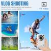 48MP Digital Camera for Photography, 3.0in LCD 4K Vlogging Camera Video Camera, 16X Digital Zoom Anti Shaking Compact Point and Shoot Camera for Teens Beginners Gift (White) view 3