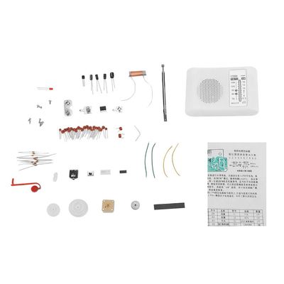 DIY AM/FM Radio Kit CF210SP Walfront 2-Band AM 525-1605KHz FM 76-108MHz TDA2822 Amplifier DIY Speaker for Hobbyists