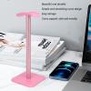 VBESTLIFE Headphone Stand, Headset Holder Earphone Stand with Aluminum Supporting Bar, for All Headphones Size for PC Gaming Headset Display & Headphones () view 3