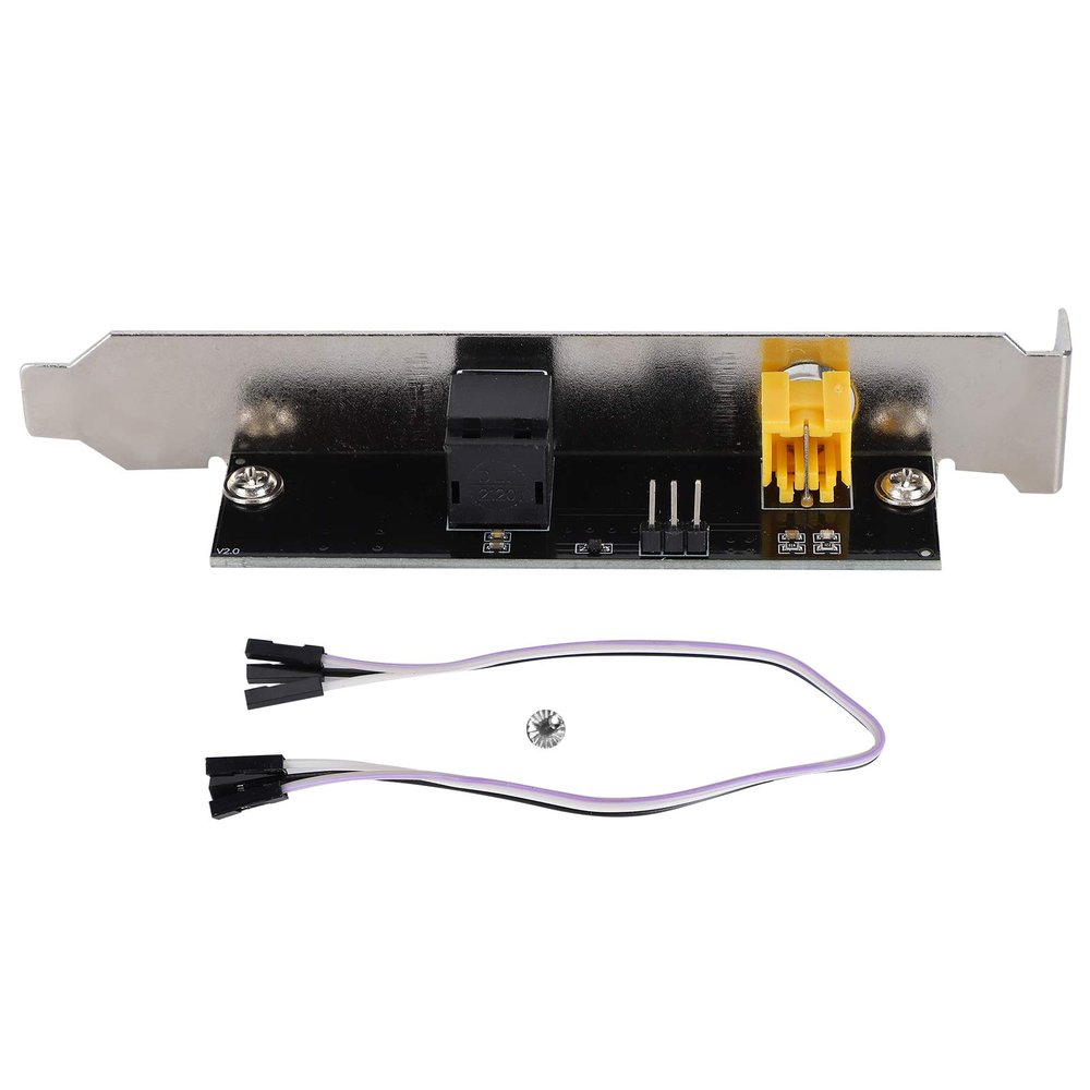 pc spdif Adapter,spdif Card,Semiconductor Products Digital Baffle Universal Motherboard SPDIF Fiber Coaxial GoldPlated Interface DTSAC3LPCM