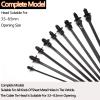 260Pcs Push Mount Cable Zip Tie,Nylon Self Locking Cable Strap,9 Most Popular Sizes,Heavy Duty Nylon Push Mount Self Locking UV Resistant Assortment For Indoor,Construction,Electronic and Auto view 3