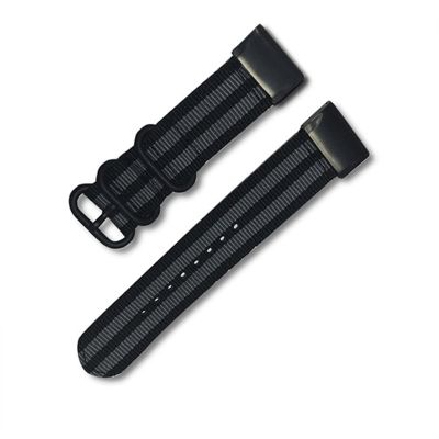 AEHON 22 26mm Quick Fit Nylon Watchband Strap for Garmin Fenix 6X 6 Pro Smart Watch Easy Fit Band For Fenix 5X 5 3 3HR 935 945 Watch (Color : Black Gray, Size : 26mm Fenix 6X Pro)