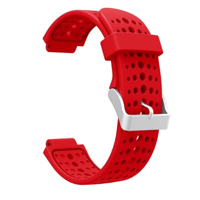 QPDRNC Soft Silicone Watch Strap Replacement Wrist Watch Band For Garmin Forerunner 220/230/235/620/630 Watchband With Tools (Color : Red)