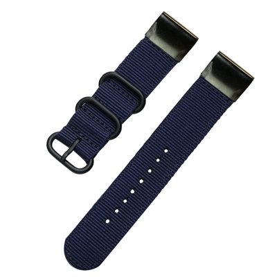 BKUANE 22 26mm Quick Fit Nylon Watchband Strap for Garmin Fenix 6X 6 Pro Smart Watch Easy Fit Band For Fenix 5X 5 3 3HR 935 945 Watch (Color : Dark Blue, Size : 22mm Fenix 5 5Plus)