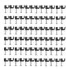Hemobllo 100 Pcs 4 Mm Black Cable Clips Plastic Wire Clips for Telephone Lines Power Cords Wire Cord Organizer Wall Clamp for Home Office School 0.51 X 0.35 X 0.15 in view 1