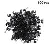 Hemobllo 100 Pcs 4 Mm Black Cable Clips Plastic Wire Clips for Telephone Lines Power Cords Wire Cord Organizer Wall Clamp for Home Office School 0.51 X 0.35 X 0.15 in view 2