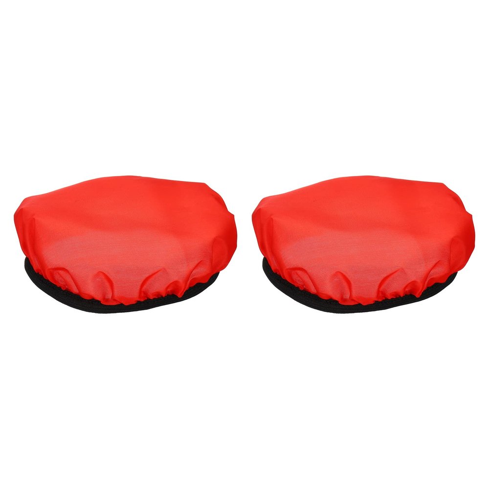PATIKIL 7" 18cm Soft Diffuser Lamp Cover, 2 Pack Cloth Diffuser Strobe Reflector Lamp Sock for Flash Light Beauty Dish Photography Studio, Red