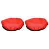 PATIKIL 7" 18cm Soft Diffuser Lamp Cover, 2 Pack Cloth Diffuser Strobe Reflector Lamp Sock for Flash Light Beauty Dish Photography Studio, Red view 1