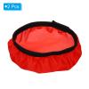 PATIKIL 7" 18cm Soft Diffuser Lamp Cover, 2 Pack Cloth Diffuser Strobe Reflector Lamp Sock for Flash Light Beauty Dish Photography Studio, Red view 3