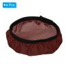 PATIKIL 7" 18cm Soft Diffuser Lamp Cover, 4 Pack Cloth Diffuser Strobe Reflector Lamp Sock for Flash Light Beauty Dish Photography Studio, Brown view 3
