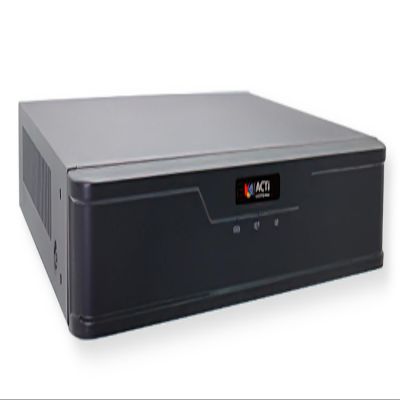 ACTi ZNR-127 Standalone 16-Channel Mini NVR, Black; 8MP; 1-Bay; Up to 2 Remote Clients, 1 Local; MP4 Video Export; 2-Port USB 2.0; 3.5" HDD Size; Up to 22 TB Recording Capacity; DC 12V
