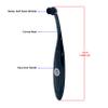 GrooveWasher SC1 Stylus Cleaning Brush to Clean LP Record Player Cartridge Needle  Anti-static Easy-grip Handle for Harmless & Easy Dirt & Dust Removal from Turntable Stylus view 2