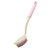 BeyondNice Silica Gel Dish Brush with Handle, Scrub Brush for Cleaning Kitchen and Washing Dishes, for Sink, Pots, Pans, Cleaning Brushes Tools (Pink,1) view 1