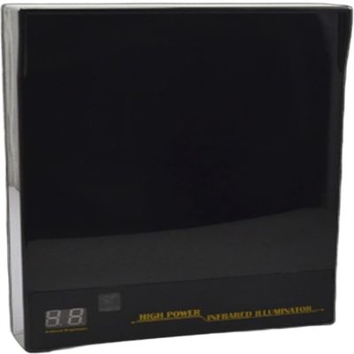 ACTi PLED-0208 IR Illuminator, Black, 30 Illuminating Angle, 200m Approx. Range, 850 nm Wavelength, Aluminum Material, Weatherproof (IP68), Vandal Proof (IK10)