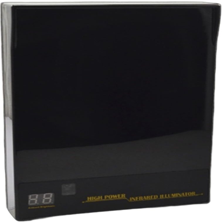 ACTi PLED-0208 IR Illuminator, Black, 30 Illuminating Angle, 200m Approx. Range, 850 nm Wavelength, Aluminum Material, Weatherproof (IP68), Vandal Proof (IK10)
