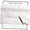 Cabilock 1set Desk Cable Organizer Rack Compact Cord Management for Efficient Cable Storage Easy Installation for Home Office Use view 4